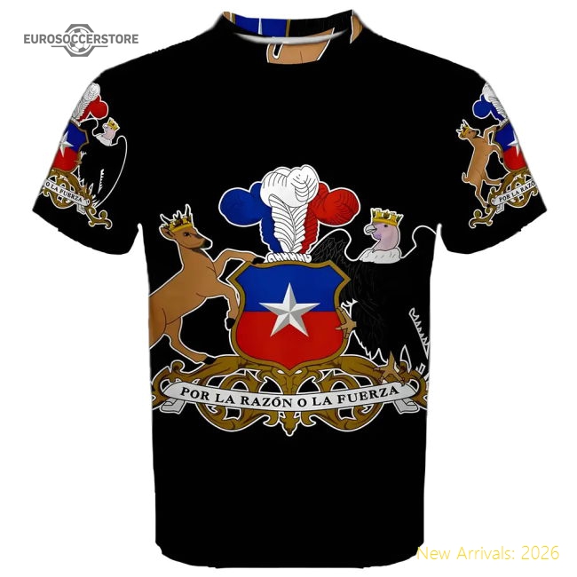 Chile Coat of Arms Sublimated Sports Jersey-Football Jersey Hub