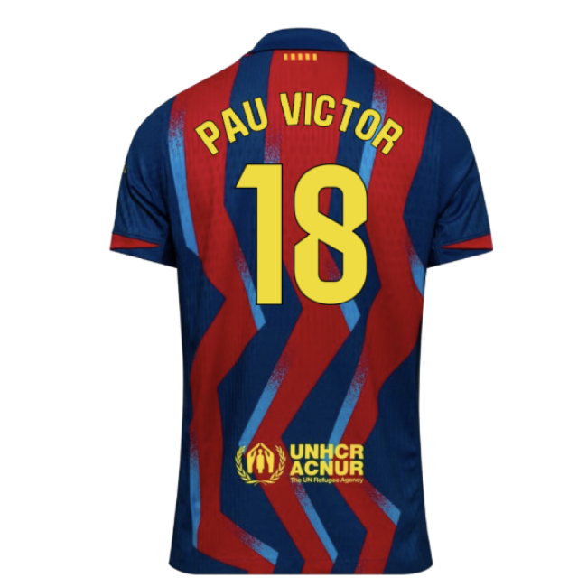 2025-2026 Barcelona Authentic Dri-Fit SE Fourth Shirt (Pau Victor 18)-Football Jersey Hub