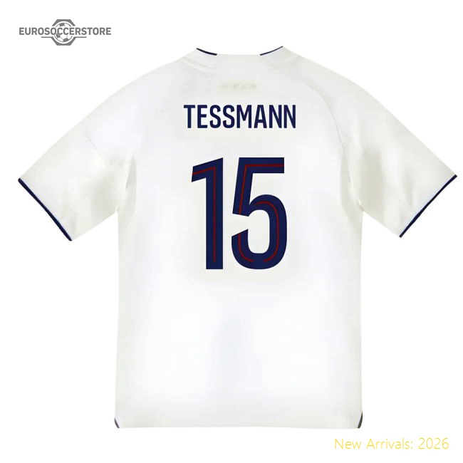 2025-2026 Olympique Lyon Home Shirt (Kids) (Tessmann 15)-Football Jersey Hub
