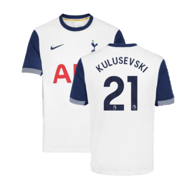 2024-2025 Tottenham Hotspur Home Shirt (Kulusevski 21)-Football Jersey Hub