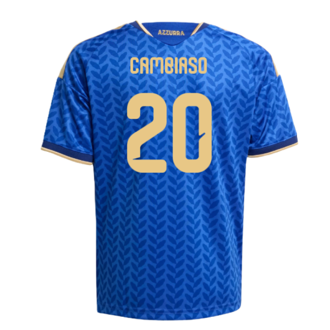 2026-2027 Italy Home Shirt (Kids) (Cambiaso 20)-Football Jersey Hub