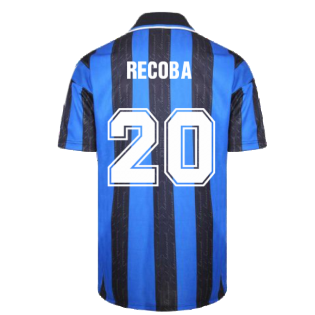 1998 Inter Milan Score Draw Home Shirt (RECOBA 20)-Football Jersey Hub