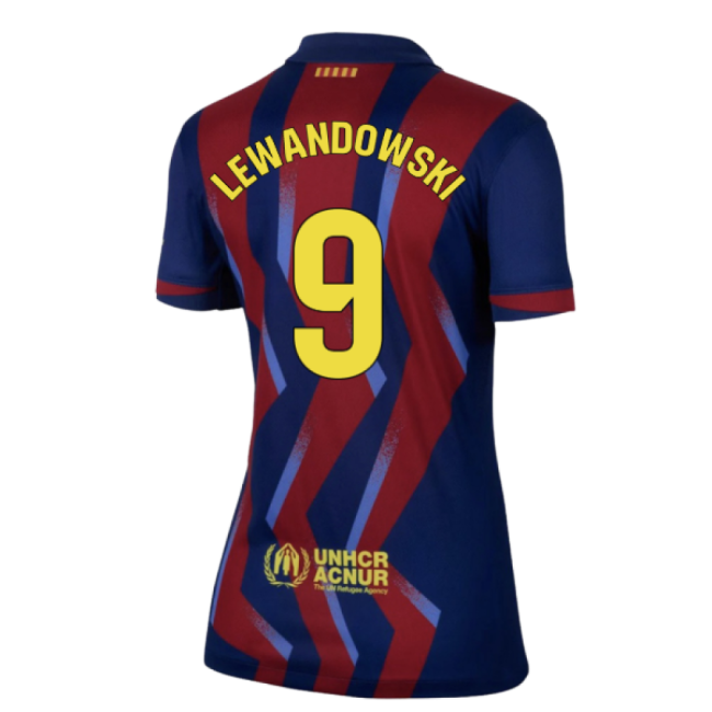 2025-2026 Barcelona Fourth Shirt - Womens (Lewandowski 9)-Football Jersey Hub