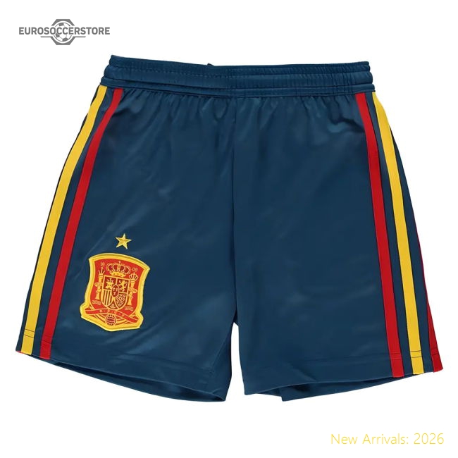 2018-2019 Spain Home Adidas Football Shorts (Kids)-Football Jersey Hub