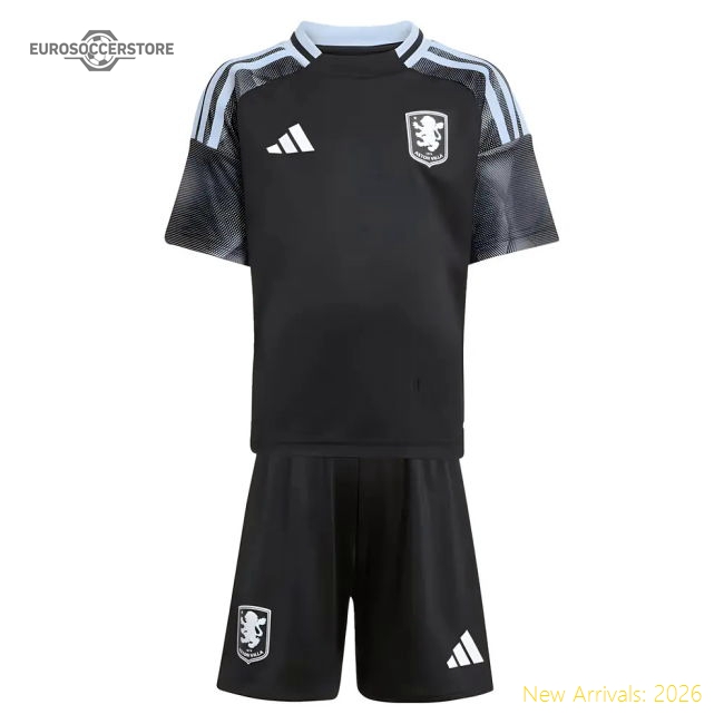 2025-2026 Aston Villa Away Mini Kit (Lindelof 3)-Football Jersey Hub
