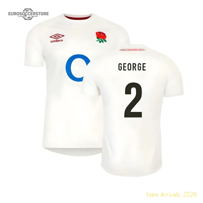 2023-2024 England Rugby Home Shirt (George 2)-Football Jersey Hub