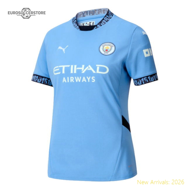 2024-2025 Man City Home Shirt (Womens)-Football Jersey Hub