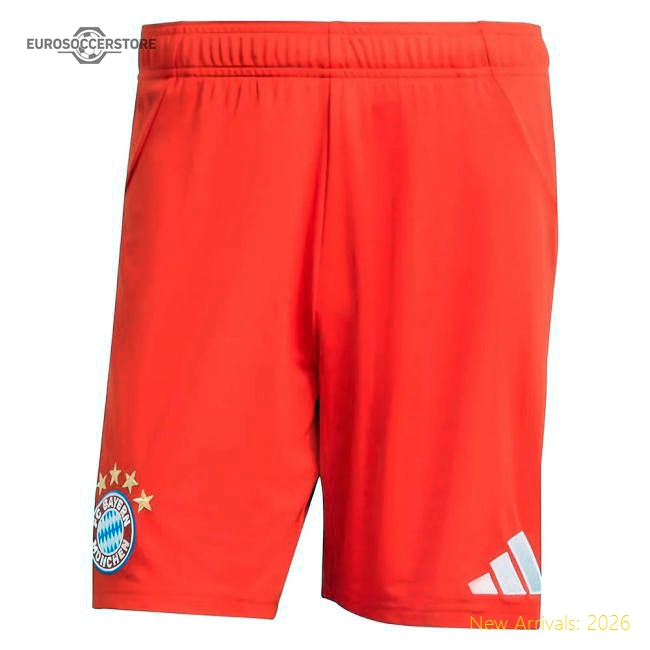 2025-2026 Bayern Munich Home Shorts (Red)-Football Jersey Hub
