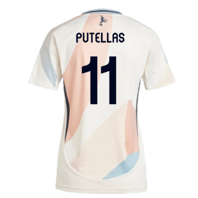 2025-2026 Spain Away Shirt (Womens) (Putellas 11)-Football Jersey Hub