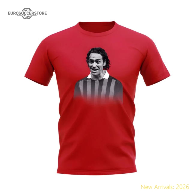 Alessandro Nesta AC Milan Legend T-Shirt (Red)-Football Jersey Hub