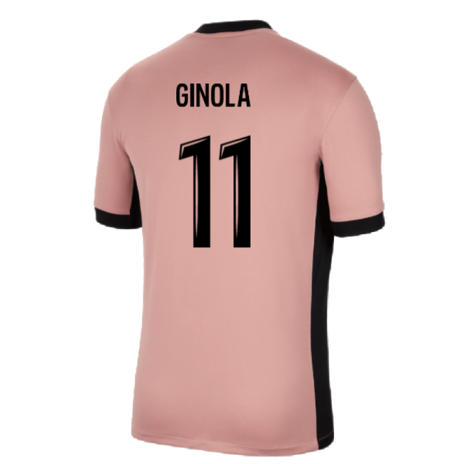 2024-2025 PSG Third Shirt (Ginola 11)-Football Jersey Hub
