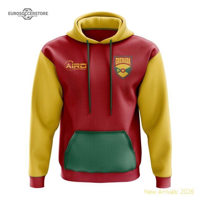 Grenada Concept Country Football Hoody (Red)-Football Jersey Hub