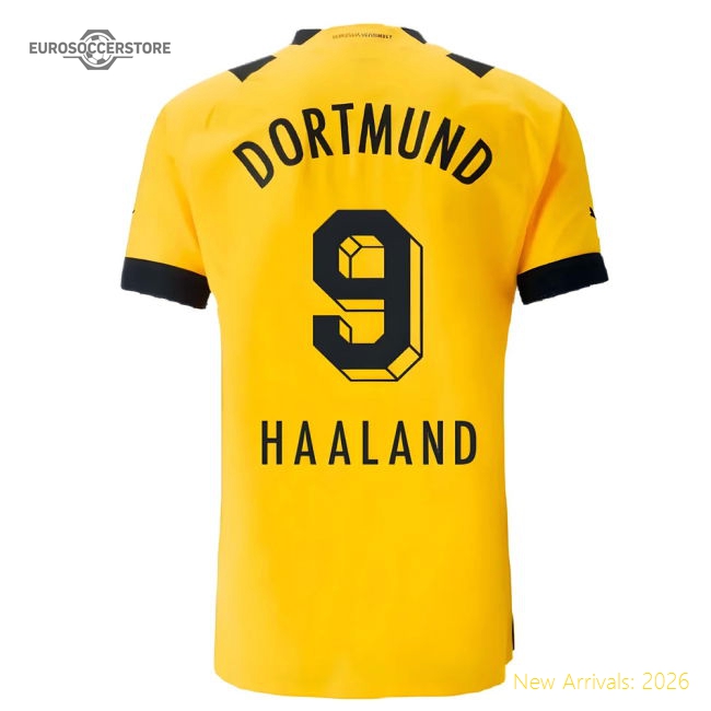 2022-2023 Borussia Dortmund Authentic Home Shirt (HAALAND 9)-Football Jersey Hub