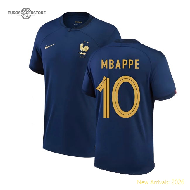 2022-2023 France Home Shirt (MBAPPE 10)-Football Jersey Hub