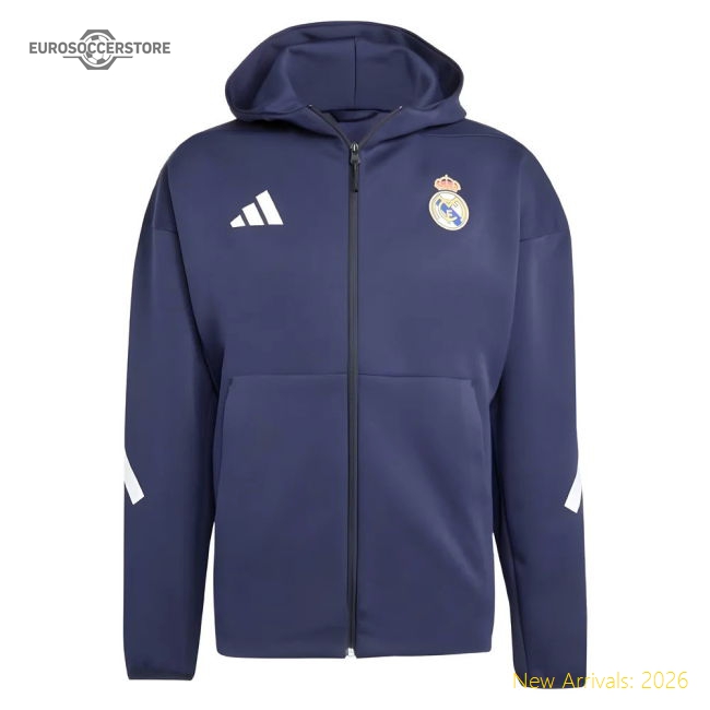 2025-2026 Real Madrid Anthem Jacket (Legend Ink)-Football Jersey Hub