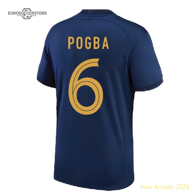 2022-2023 France Home Shirt (POGBA 6)-Football Jersey Hub