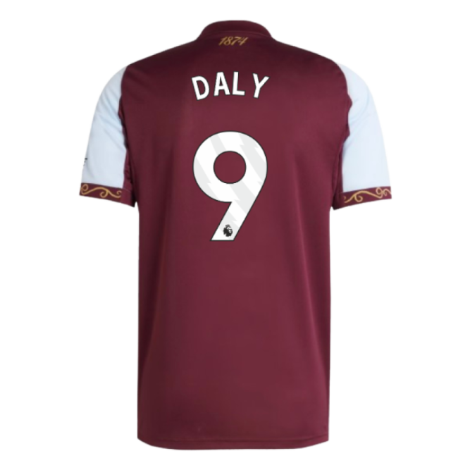2025-2026 Aston Villa Home Shirt (Daly 9)-Football Jersey Hub