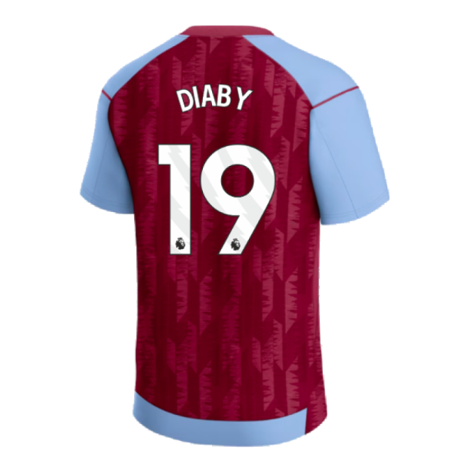 2023-2024 Aston Villa Home Shirt (Kids) (Diaby 19)-Football Jersey Hub