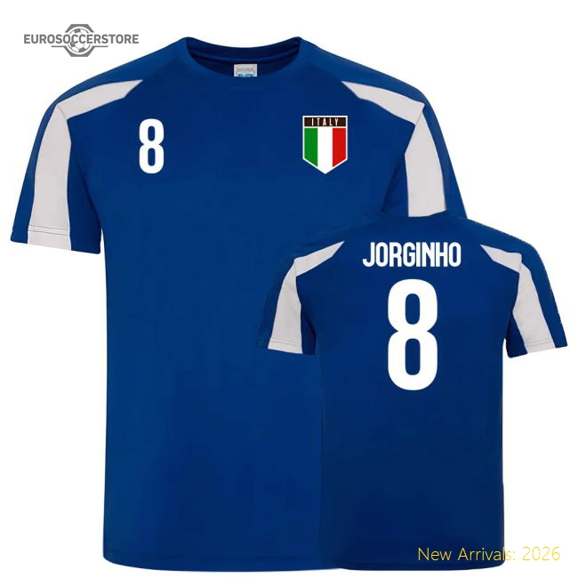 Italy Sports Training Jersey (Jorginho 8)-Football Jersey Hub