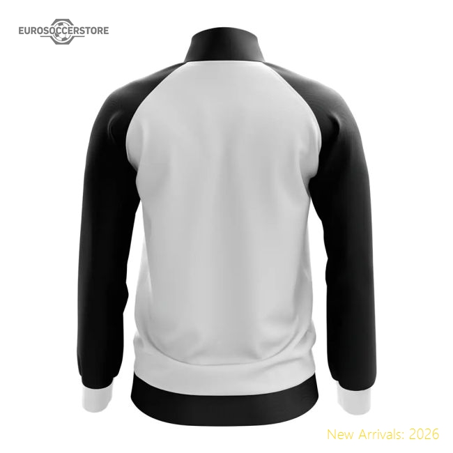 Kuwait Concept Football Track Jacket (White)-Football Jersey Hub