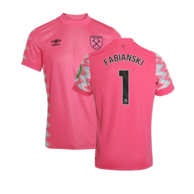 2024-2025 West Ham Goalkeeper Shirt (Pink) - Kids (Fabianski 1)-Football Jersey Hub