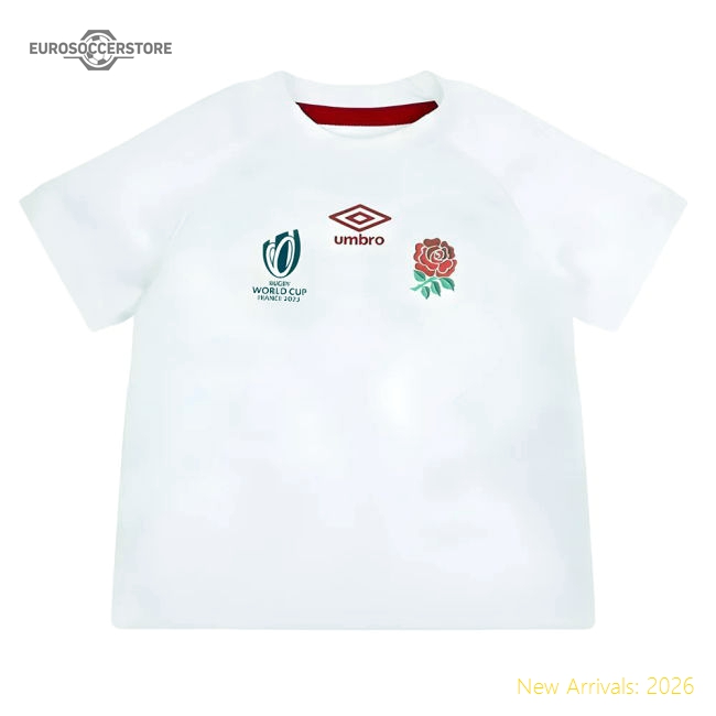 England RWC 2023 Home Replica Rugby Baby Kit (Your Name)-Football Jersey Hub
