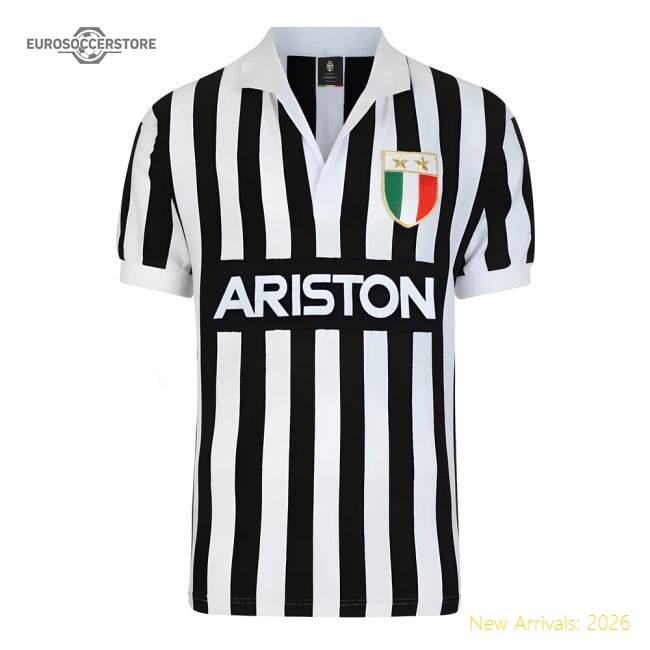 Score Draw Juventus 1984 Retro Football Shirt-Football Jersey Hub