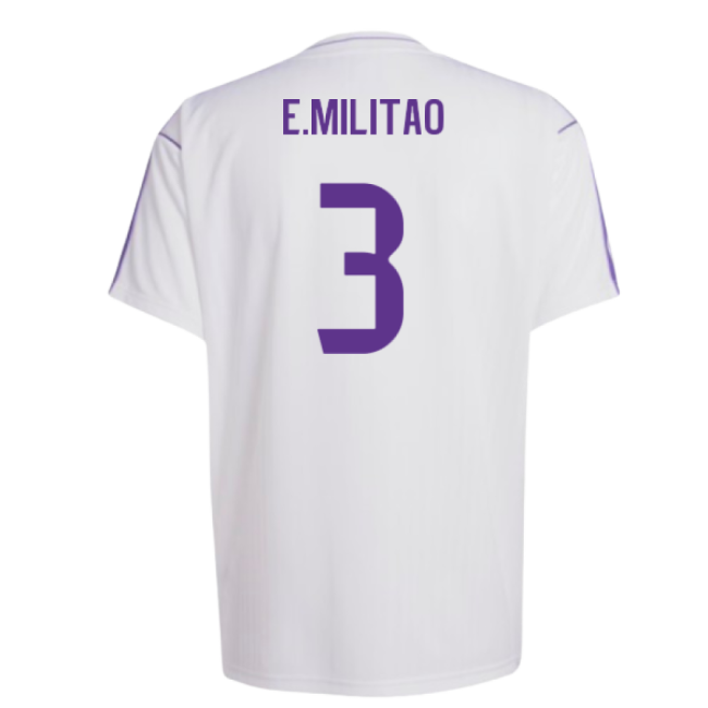 Real Madrid Terrace Icons Shirt (White) (E.Militao 3)-Football Jersey Hub