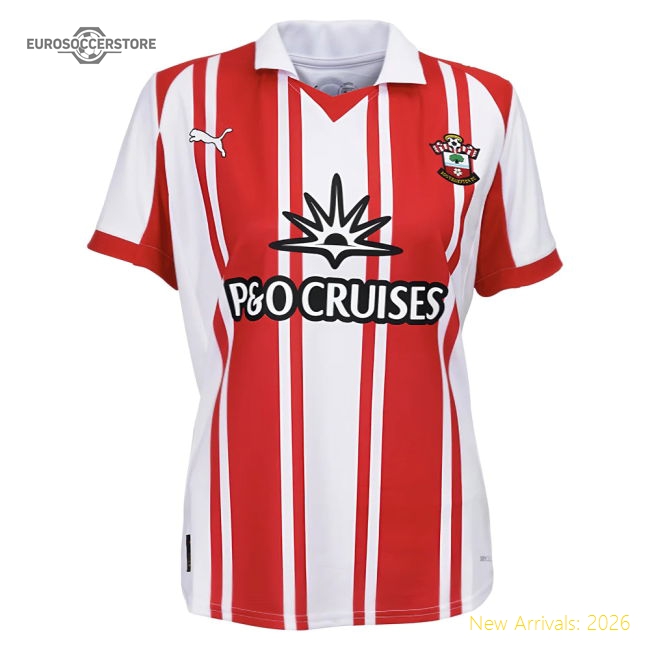 2025-2026 Southampton Home Shirt (Womens)-Football Jersey Hub