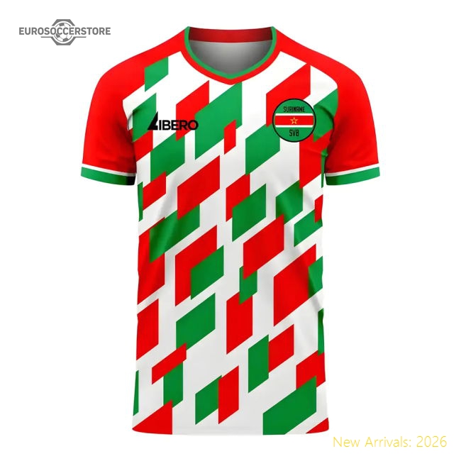 Suriname 2025-2026 Home Concept Football Kit (Libero) - Baby-Football Jersey Hub