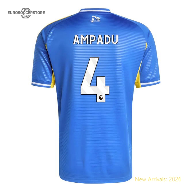 2025-2026 Leeds Away Shirt (Ampadu 4)-Football Jersey Hub