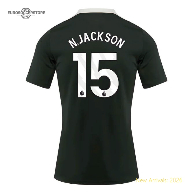 2025-2026 Chelsea Dri-Fit Strike Training Shirt (Green) (N.Jackson 15)-Football Jersey Hub