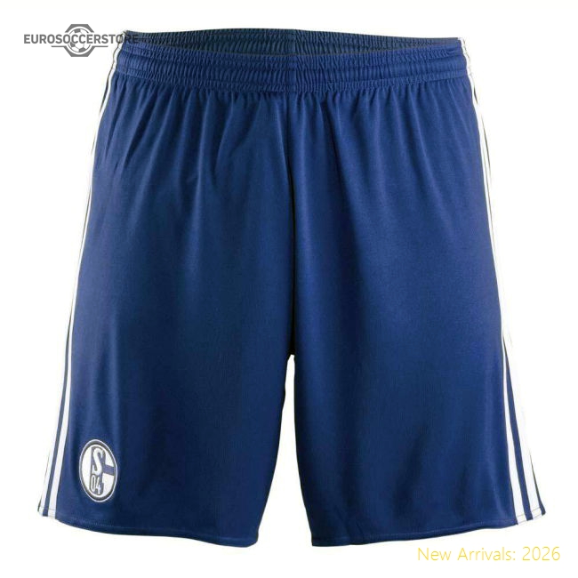 2017-2018 Schalke Adidas Away Shorts (Blue) - Kids-Football Jersey Hub