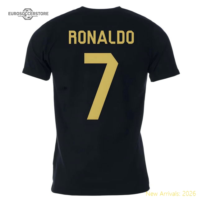 Ronaldo Player of the Year Tee (Black)-Football Jersey Hub