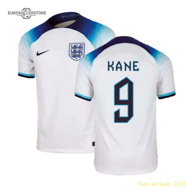 2022-2023 England Home Shirt (KANE 9)-Football Jersey Hub