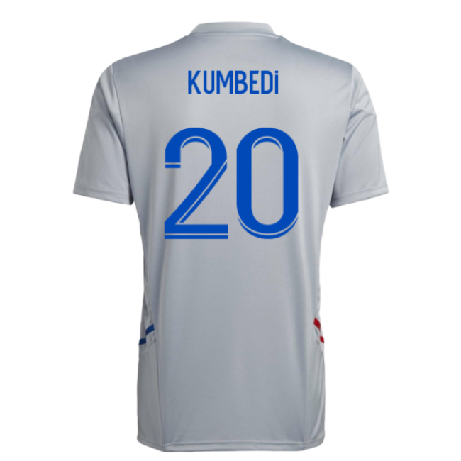 2022-2023 Olympique Lyon Training Jersey (Halo Silver) (Kumbedi 20)-Football Jersey Hub