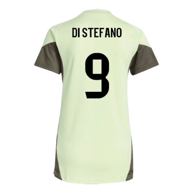 2025-2026 Real Madrid Training Jersey (Almost Lime) - Womens (Di Stefano 9)-Football Jersey Hub