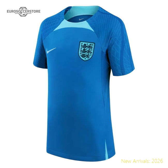 2022-2023 England Strike Dri-FIT Training Shirt (Blue) (Grealish 7)-Football Jersey Hub