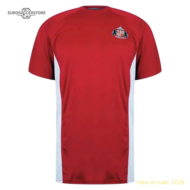 Sunderland Poly T-Shirt (Red) (Neil 4)-Football Jersey Hub