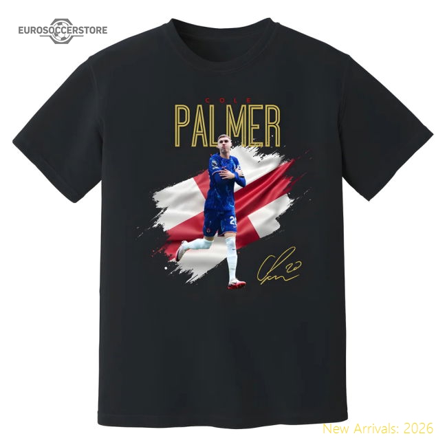 Cole Palmer Chelsea Celebration T-Shirt (Black)-Football Jersey Hub