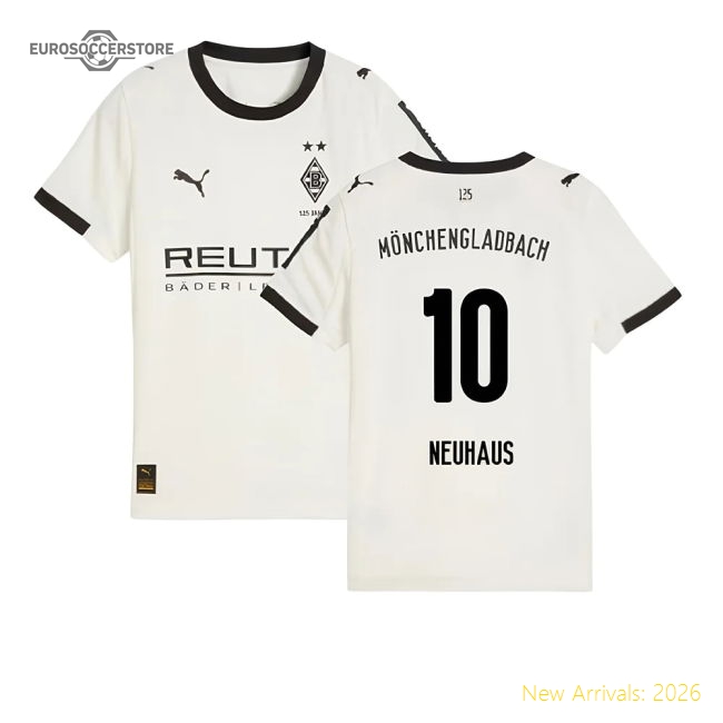 2025-2026 Borussia MGB Home Shirt (Kids) (Neuhaus 10)-Football Jersey Hub