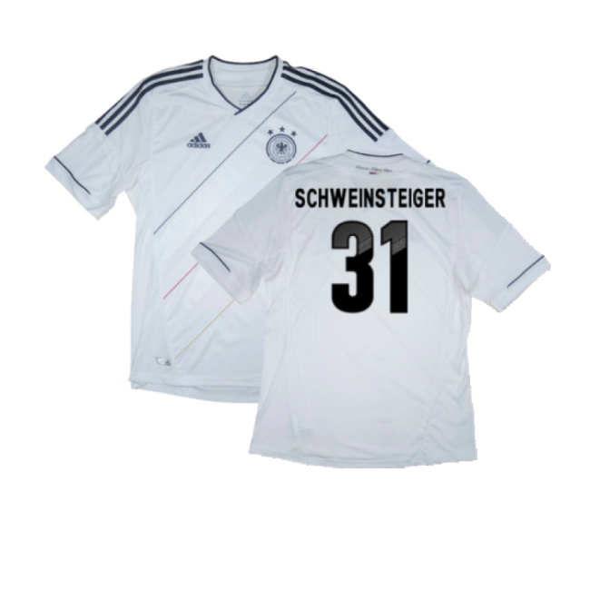 Germany 2012-13 Home Shirt (XL) ((Very Good) M) (Schweinsteiger 31)-Football Jersey Hub