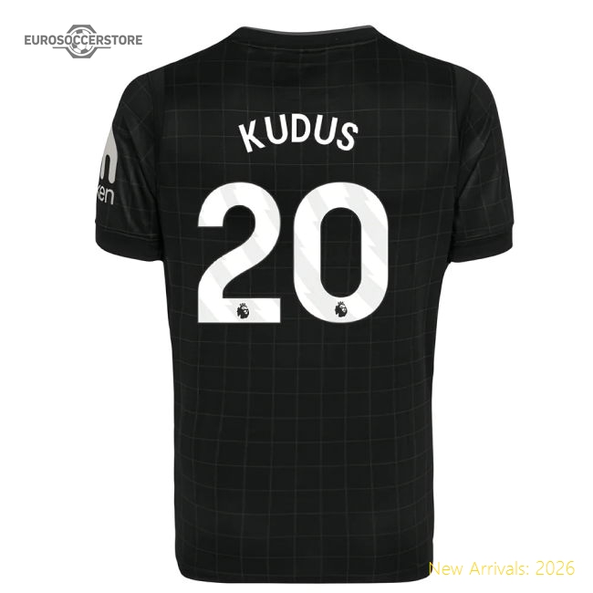 2025-2026 Tottenham Away Mini Kit (Kudus 20)-Football Jersey Hub