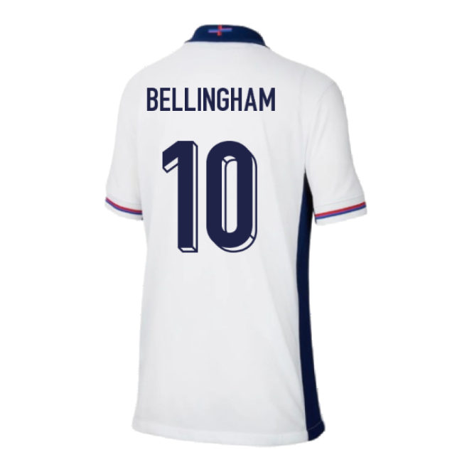 2024-2025 England Home Shirt (Kids) (Bellingham 10)-Football Jersey Hub