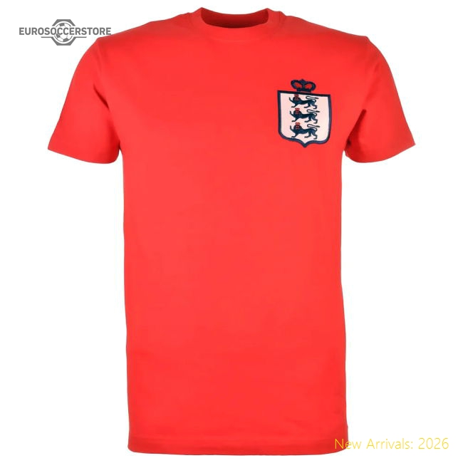 England Limited Edition Retro T-Shirt Red-Football Jersey Hub