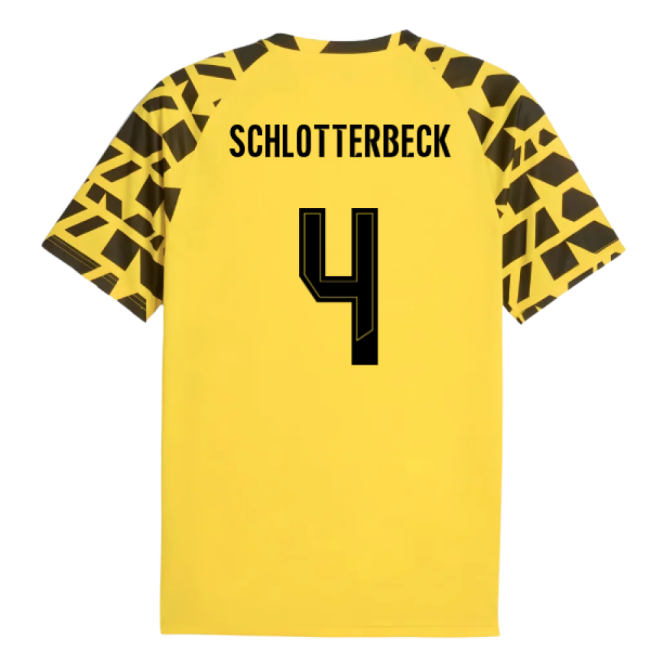 2025-2026 Borussia Dortmund Warm Up Jersey (Yellow) (Schlotterbeck 4)-Football Jersey Hub