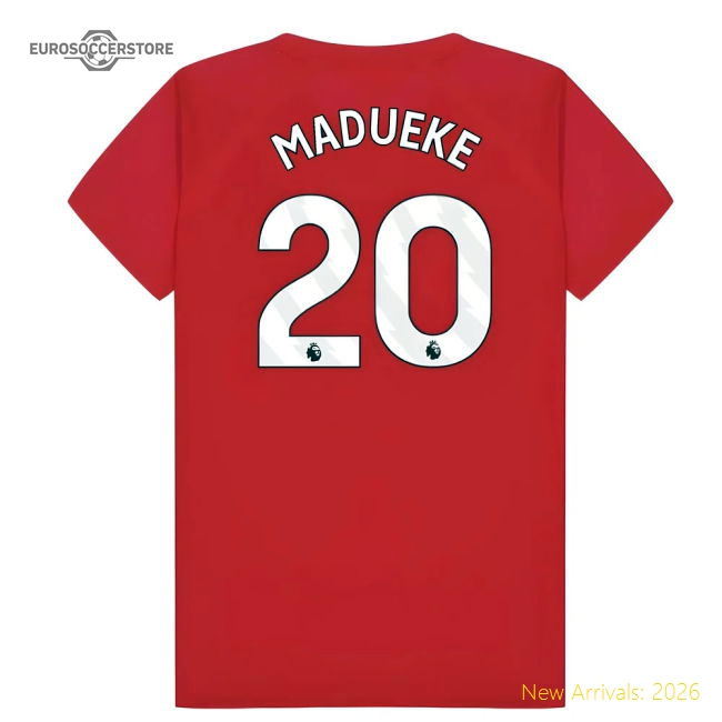 Arsenal Poly T-Shirt (Red) - Kids (Madueke 20)-Football Jersey Hub