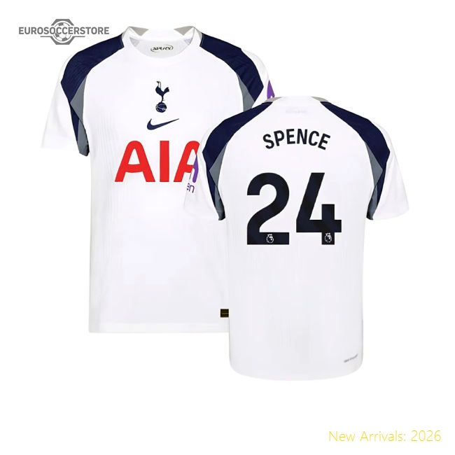 2025-2026 Tottenham Hotspur Authentic Home Shirt (Spence 24)-Football Jersey Hub
