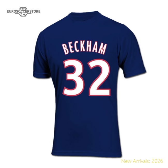 David Beckham PSG Hero T-shirt (navy)-Football Jersey Hub