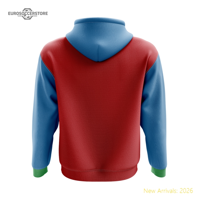 Dagestan Concept Country Football Hoody (Red)-Football Jersey Hub